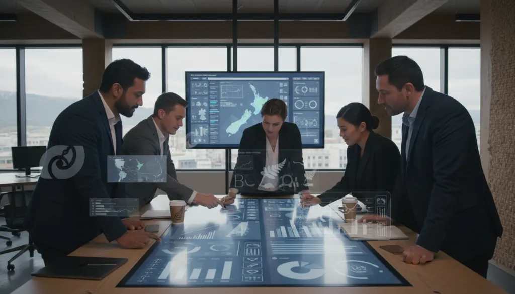 Team collaborating on advanced digital marketing strategy in New Zealand