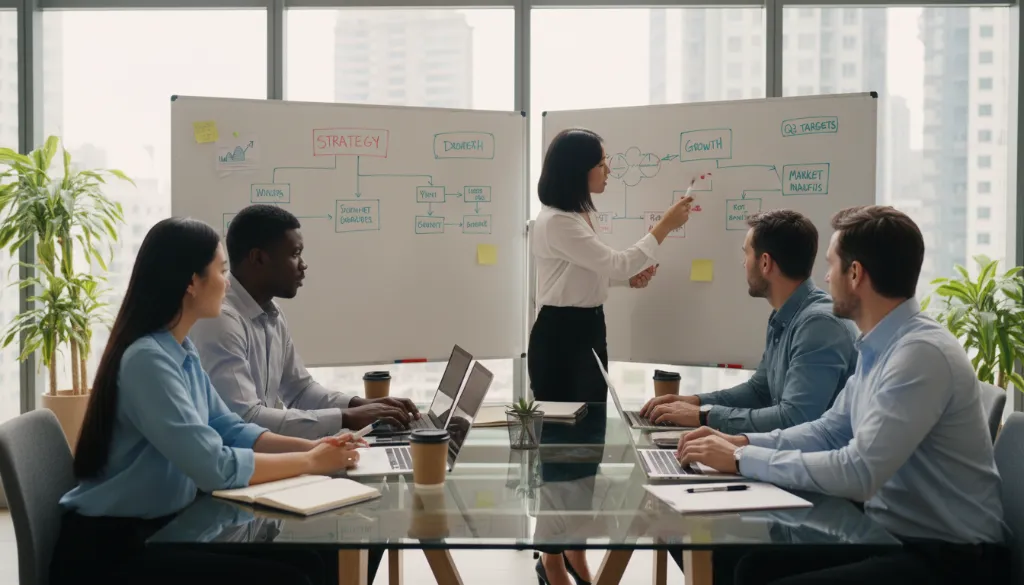 Team collaborating on advanced digital strategy & performance