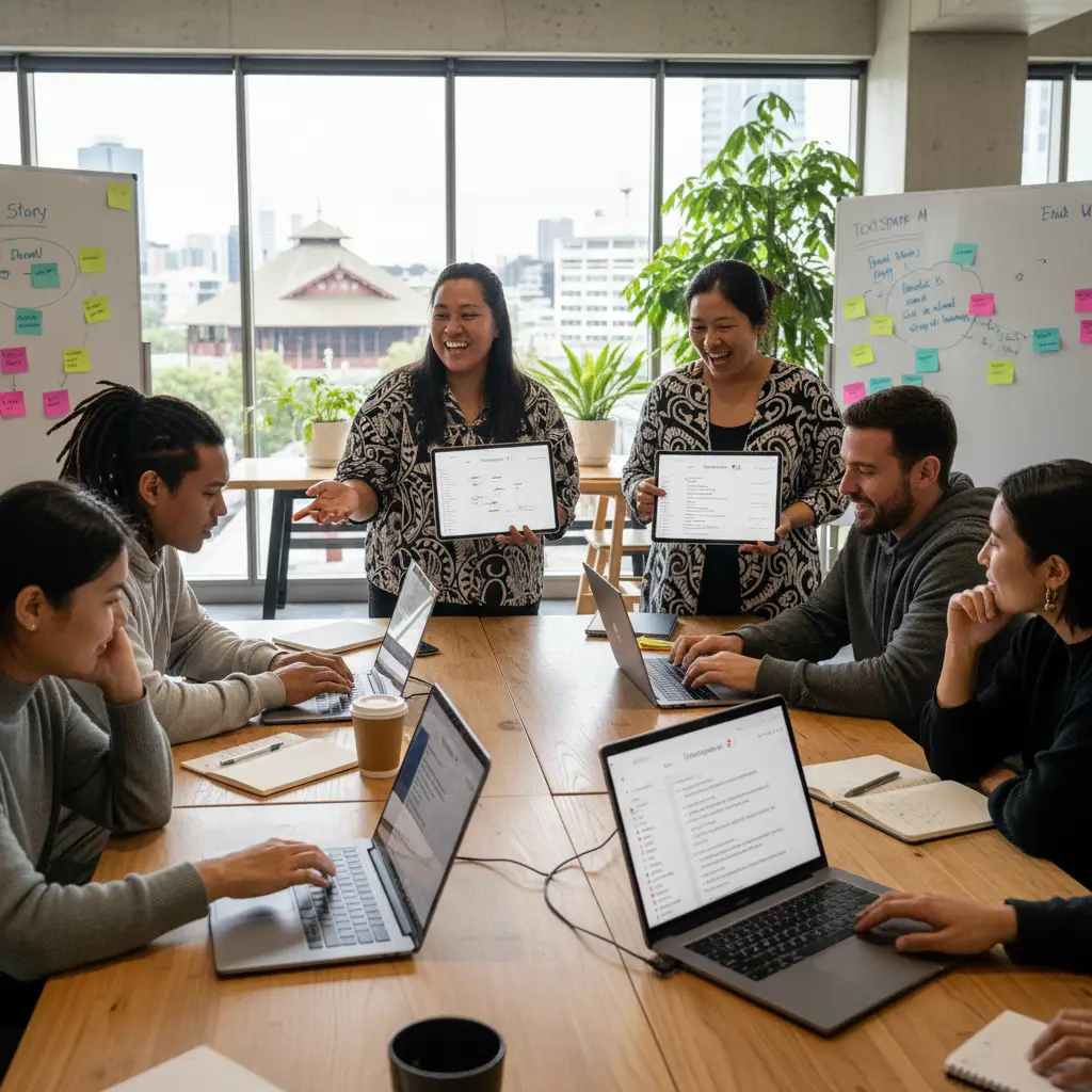 New Zealand entrepreneurs using AI writing tools for marketing