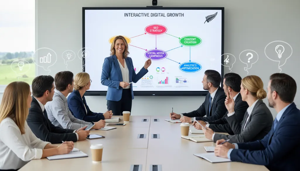 Trainer leading Digital Marketing Workshop NZ professionals