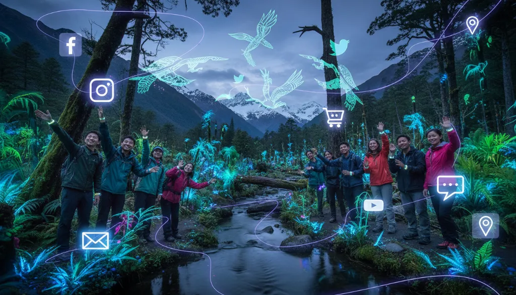 Tourists experiencing New Zealand, illustrating effective digital marketing and SEO strategies for tourism operators