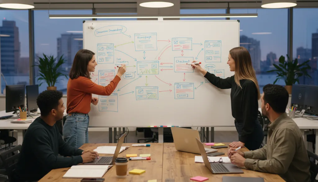 Advanced UX UI design agency Auckland team collaborating on user experience