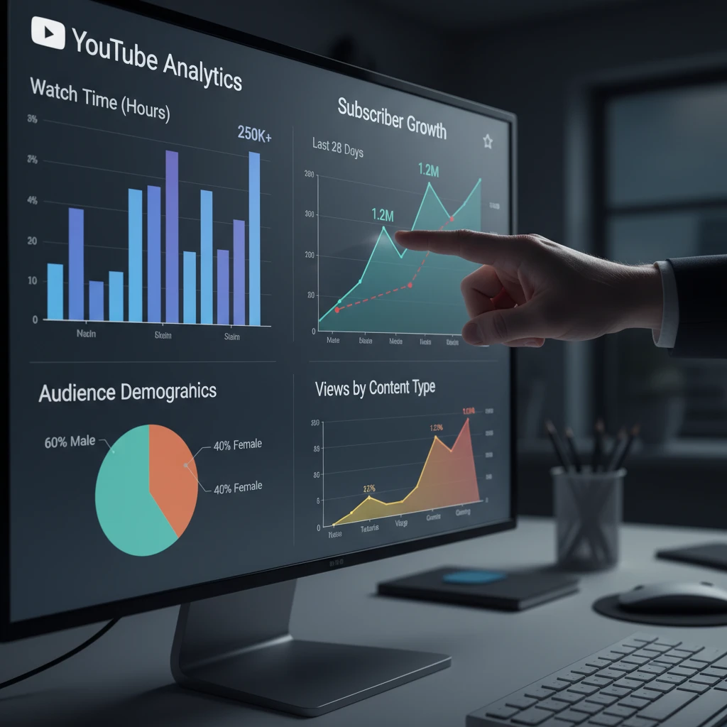 YouTube analytics dashboard for measuring content creation success for NZ brands